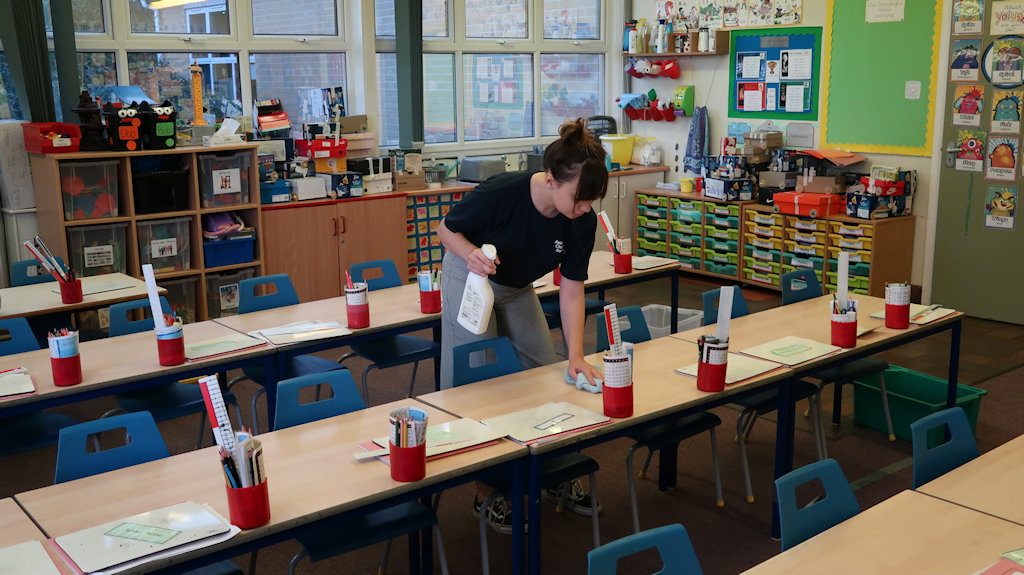 school cleaning in wiltshire